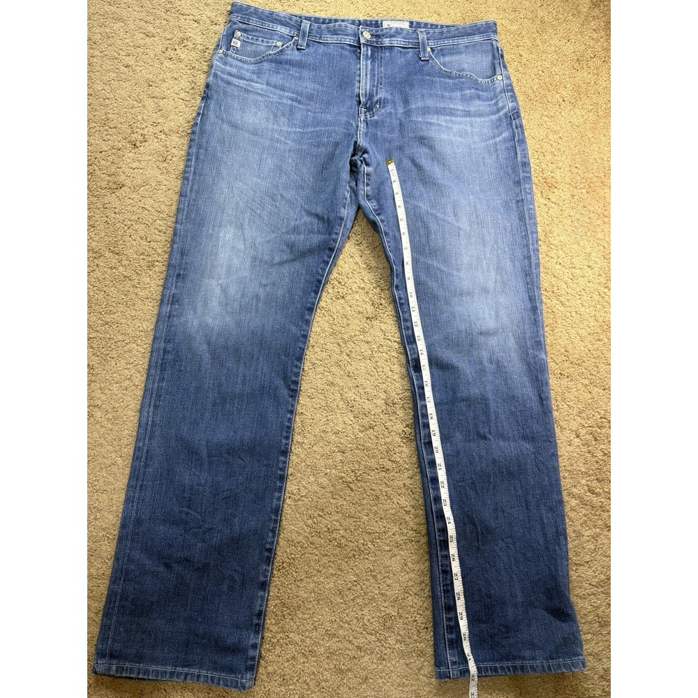 Adriano Goldschmied AG Everette Slim Straight Jeans Men 38x33 Blue Denim Casual - Picture 10 of 12